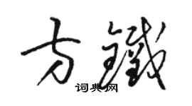 駱恆光方鐵草書個性簽名怎么寫