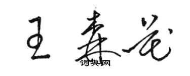 駱恆光王森花草書個性簽名怎么寫