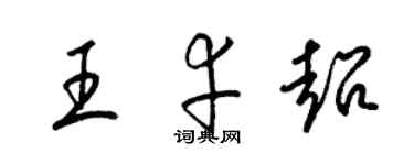 梁錦英王幸超草書個性簽名怎么寫