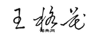 駱恆光王格花草書個性簽名怎么寫