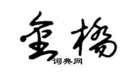 朱錫榮金橋草書個性簽名怎么寫