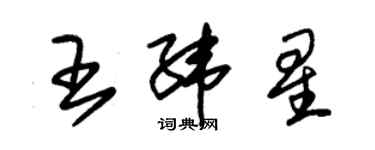 朱錫榮王緯星草書個性簽名怎么寫