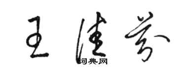 駱恆光王佳芬草書個性簽名怎么寫