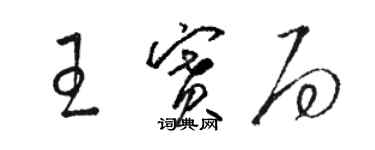 駱恆光王賽局草書個性簽名怎么寫