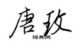 王正良唐玫行書個性簽名怎么寫