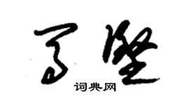 朱錫榮馬堅草書個性簽名怎么寫