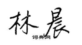 王正良林晨行書個性簽名怎么寫
