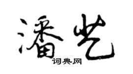 曾慶福潘藝行書個性簽名怎么寫
