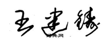 朱錫榮王建鑄草書個性簽名怎么寫