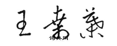 駱恆光王桑葉草書個性簽名怎么寫