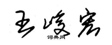 朱錫榮王峻宏草書個性簽名怎么寫