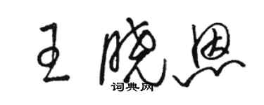 駱恆光王曉恩草書個性簽名怎么寫