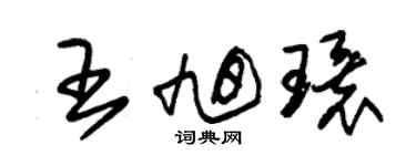 朱錫榮王旭環草書個性簽名怎么寫