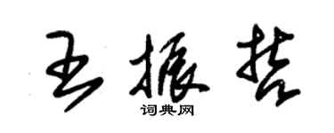 朱錫榮王振哲草書個性簽名怎么寫