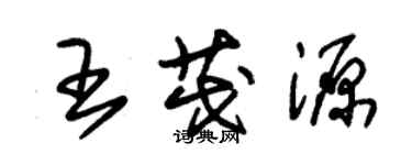 朱錫榮王茂源草書個性簽名怎么寫