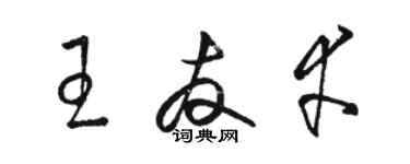 駱恆光王友幸草書個性簽名怎么寫