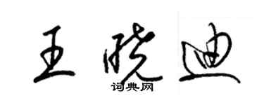 梁錦英王曉迪草書個性簽名怎么寫