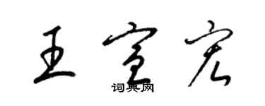 梁錦英王宣宏草書個性簽名怎么寫