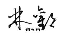 駱恆光林歡草書個性簽名怎么寫