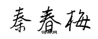 王正良秦春梅行書個性簽名怎么寫