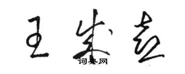 駱恆光王成喜草書個性簽名怎么寫