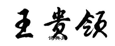 胡問遂王貴領行書個性簽名怎么寫