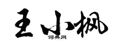 胡問遂王小楓行書個性簽名怎么寫