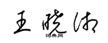 梁錦英王曉湘草書個性簽名怎么寫