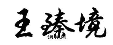 胡問遂王臻境行書個性簽名怎么寫