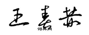 曾慶福王春赫草書個性簽名怎么寫