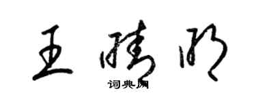 梁錦英王晴明草書個性簽名怎么寫