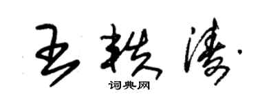朱錫榮王軼濤草書個性簽名怎么寫