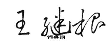 駱恆光王繼根草書個性簽名怎么寫
