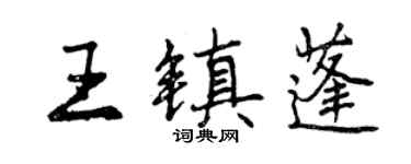 曾慶福王鎮蓬行書個性簽名怎么寫