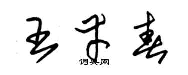 朱錫榮王幸春草書個性簽名怎么寫