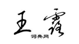 梁錦英王露草書個性簽名怎么寫