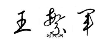 梁錦英王繁軍草書個性簽名怎么寫