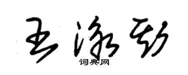 朱錫榮王泳斯草書個性簽名怎么寫