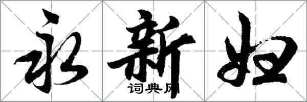 胡問遂永新婦行書怎么寫