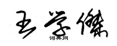 朱錫榮王學傑草書個性簽名怎么寫