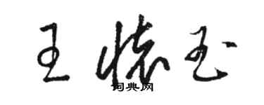 駱恆光王懷玉草書個性簽名怎么寫