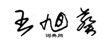 朱錫榮王旭葵草書個性簽名怎么寫