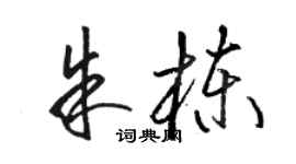 駱恆光朱棟草書個性簽名怎么寫