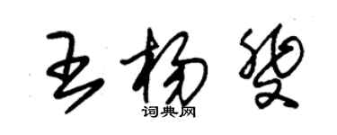 朱錫榮王楊斐草書個性簽名怎么寫