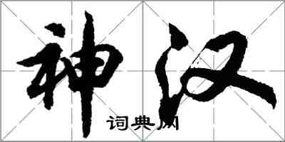 胡問遂神漢行書怎么寫