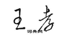 駱恆光王孝草書個性簽名怎么寫