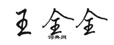 駱恆光王全全行書個性簽名怎么寫
