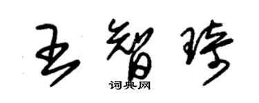 朱錫榮王智琦草書個性簽名怎么寫