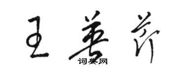 駱恆光王英芹草書個性簽名怎么寫