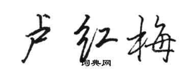 駱恆光盧紅梅行書個性簽名怎么寫
